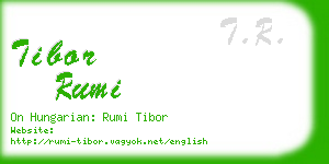 tibor rumi business card